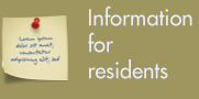 Information and resources for residents